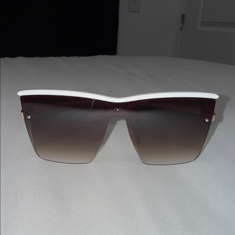 Stylish White and Black Sunglasses